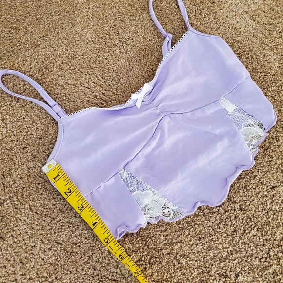 SHEIN Bow Detail Lace Insert Cami Top & Skirt Set - Picture 9 of 12